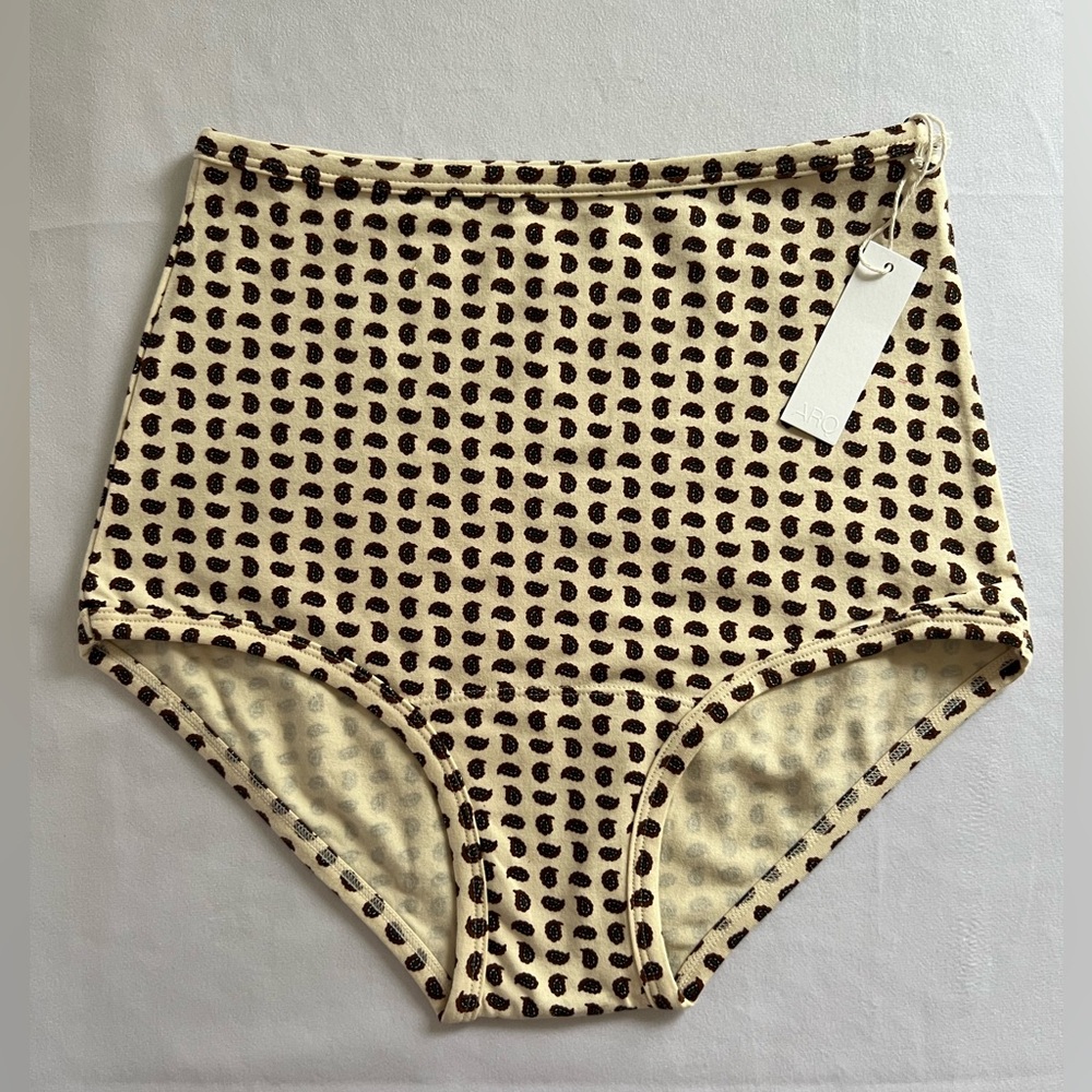 ARQ Organic Cotton Hi Rise/Waist Undies Paisley M